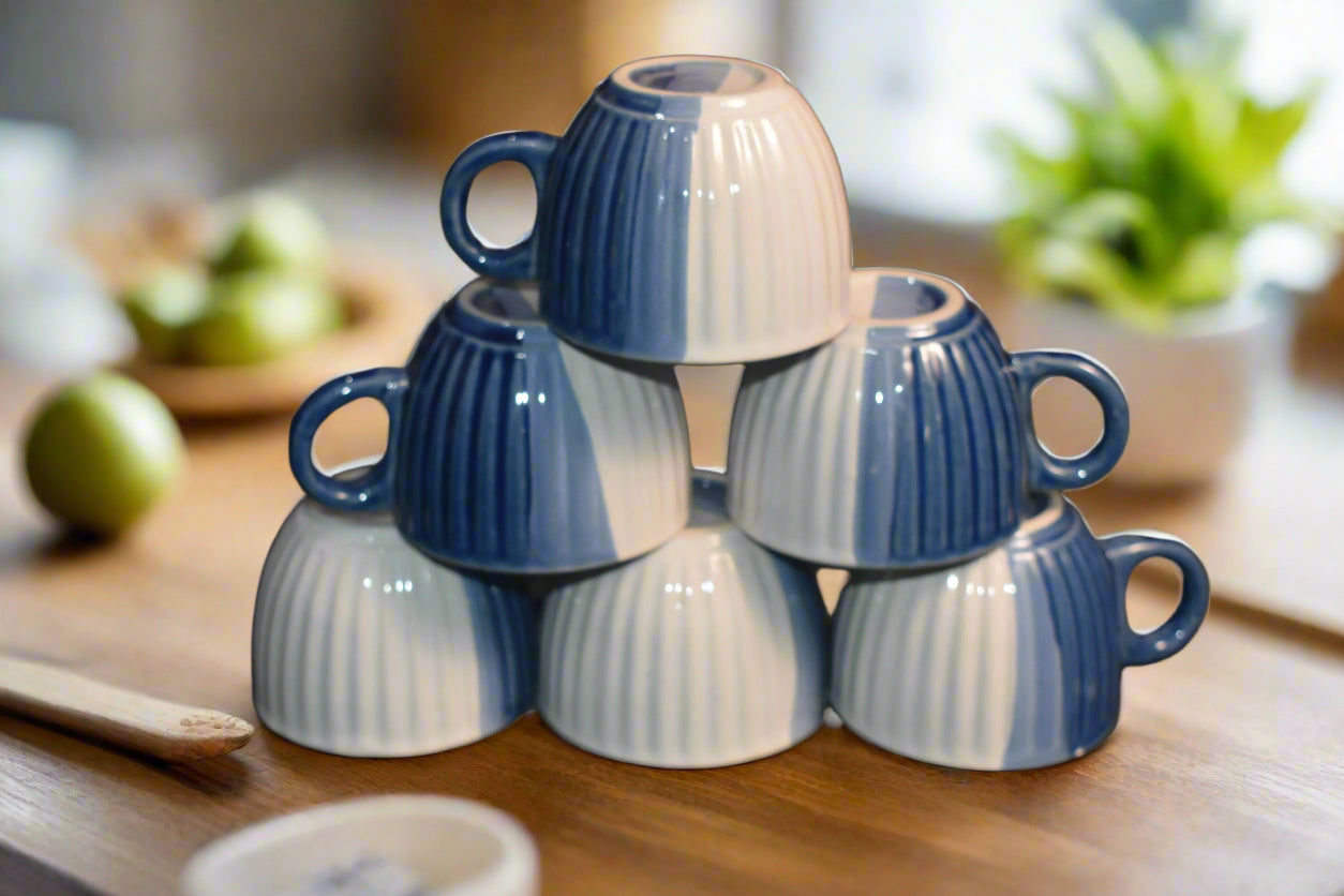 Elegant Navy Blue Ceramic Coffee & Tea cup Sets