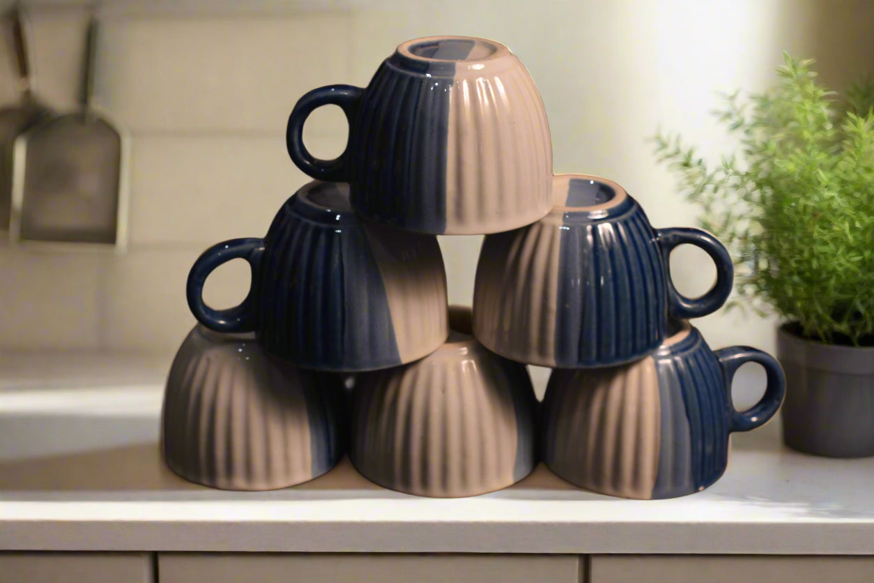 Elegant Navy Blue Ceramic Coffee & Tea cup Sets