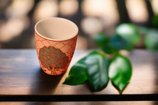 Terracotta Bloom | Artistic Tumbler Mug