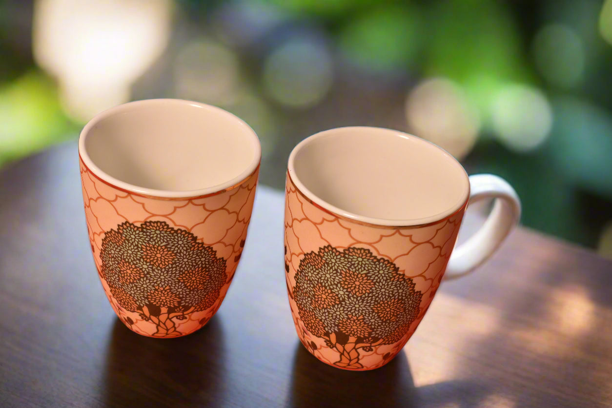 Terracotta Bloom | Artistic Tumbler Mug