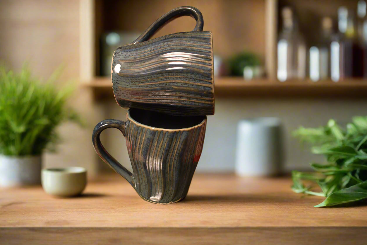 Rustic Drift Ceramic Coffee Mug