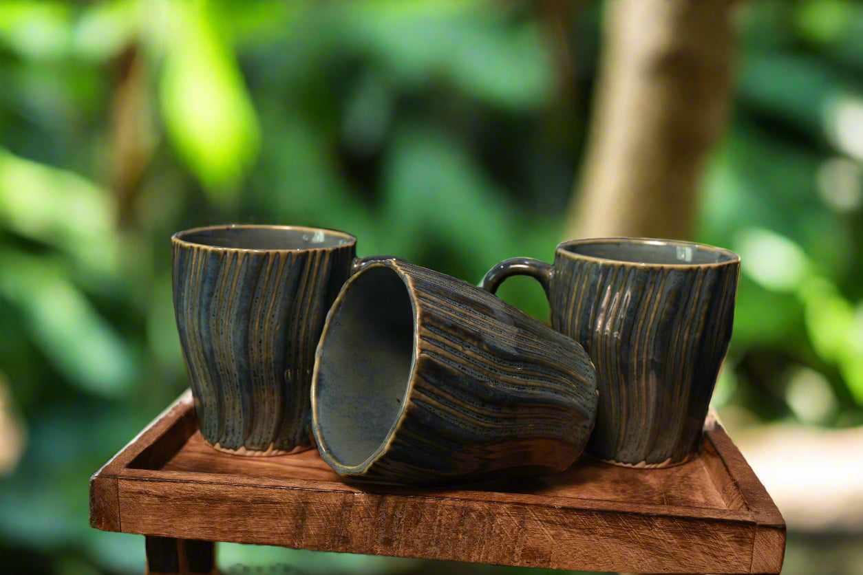 Rustic Drift Ceramic Coffee Mug