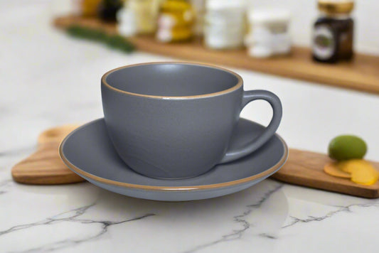 Grey Classic Coffee Cup