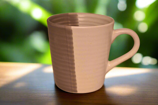 Minimalist Dual-Tone Ceramic Mug – Artisan Design