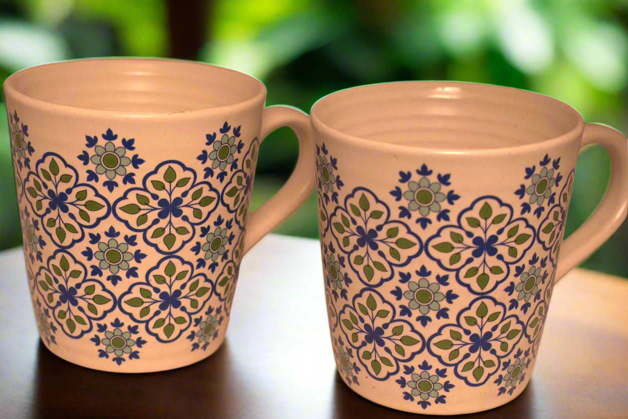 Intricate Floral Pattern Mug – Elegant & Timeless