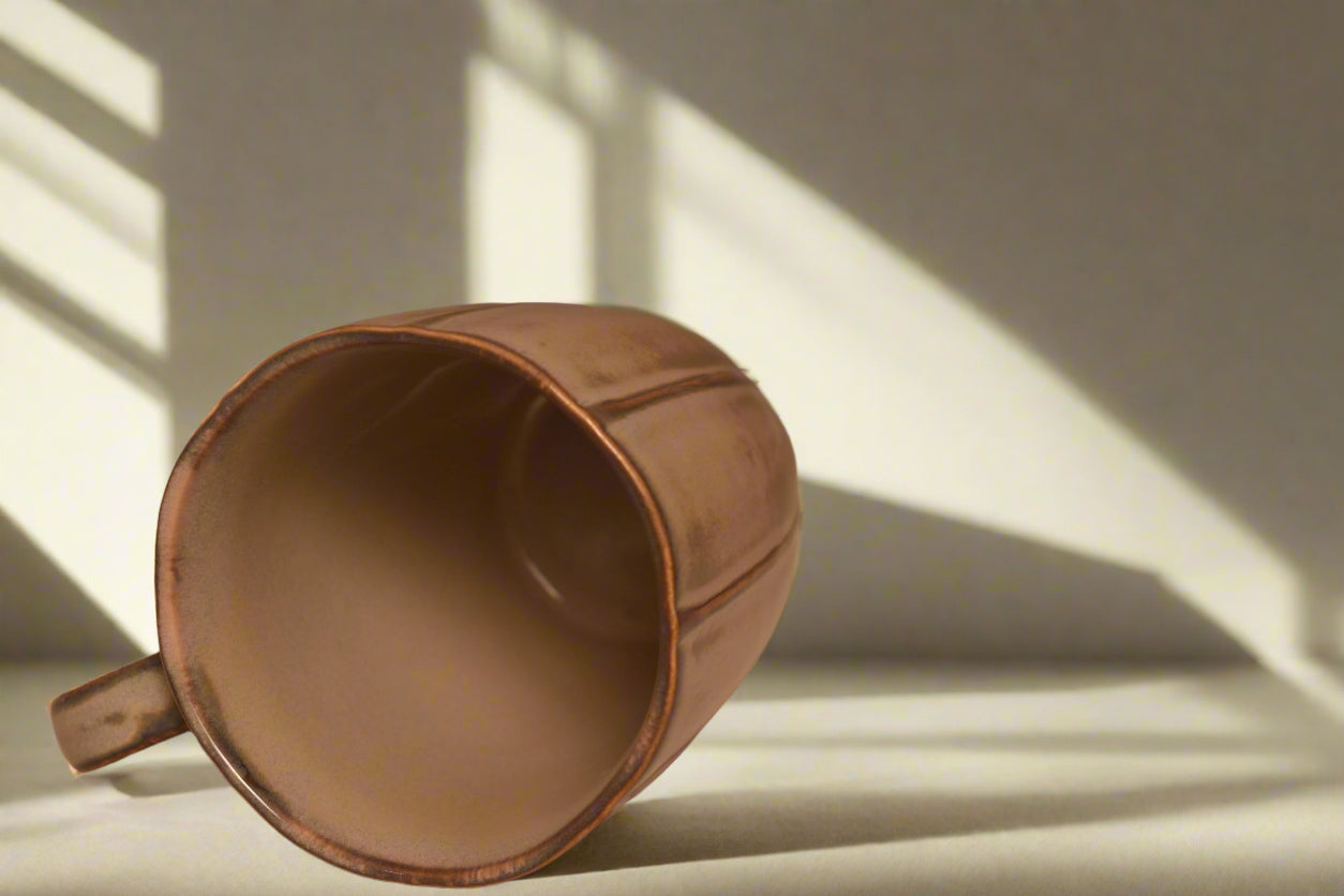 Earthy Tones with Textured Design Mug
