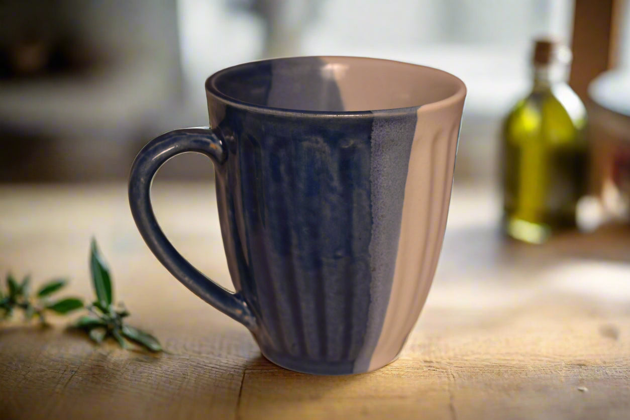Two-Tone Matte & Glossy Ceramic Mug