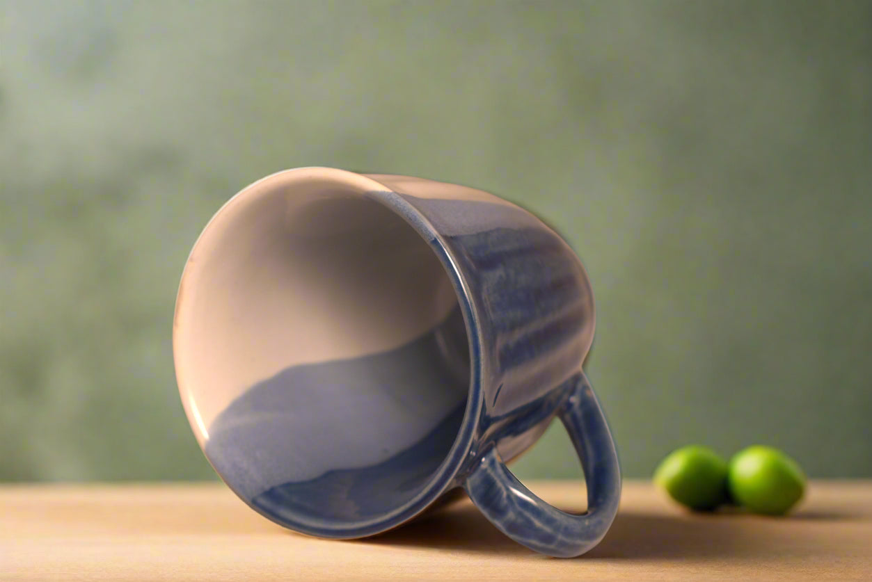 Two-Tone Matte & Glossy Ceramic Mug