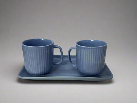 Blue Coffee Mug Set
