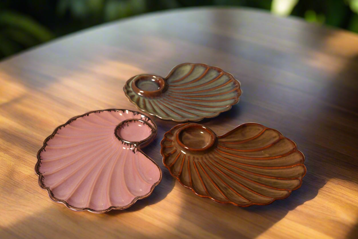 Luxury Shell-Shaped Snack Plates (Multi-Color)