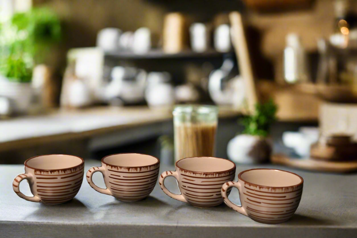 Rustic Brown Espresso Cups
