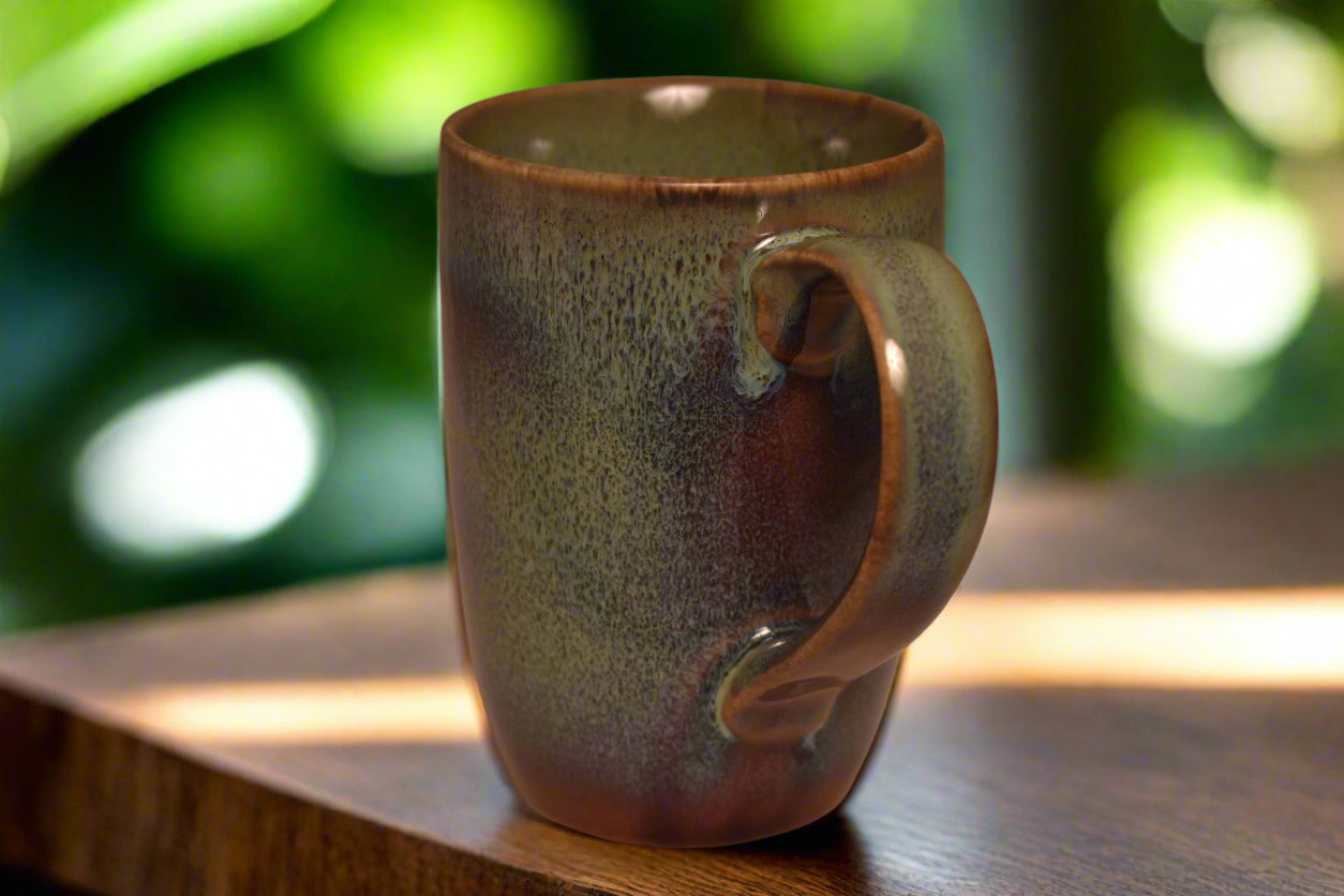 Rustic Glazed Ceramic Mug – Artisan Coffee Cup